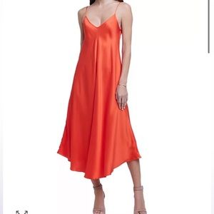 L’agence Hartley Trapeze Dress in Blue